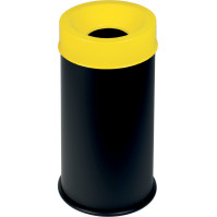 Black fireproof bin