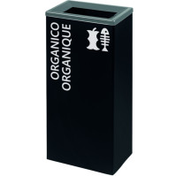 Robust grey tri-selective bin 60L sleek design
