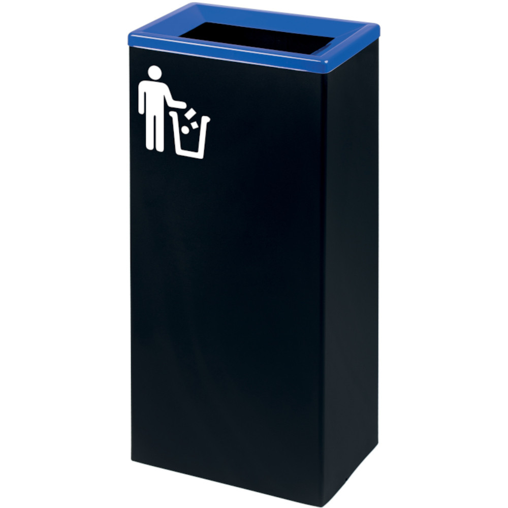 Blue 42L elegant rectangular design recycling bin Blue 42L elegant rectangular design recycling bin