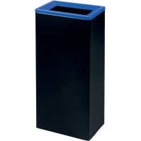 Durable blue 42L tri-selective bin easy to clean