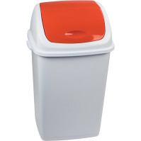 Red bin 50L practical hygiene swing lid