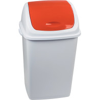 Red bin 50L practical hygiene swing lid
