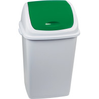 Green bin 50L with practical and hygienic lid