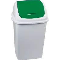 Green bin 50L with practical and hygienic lid