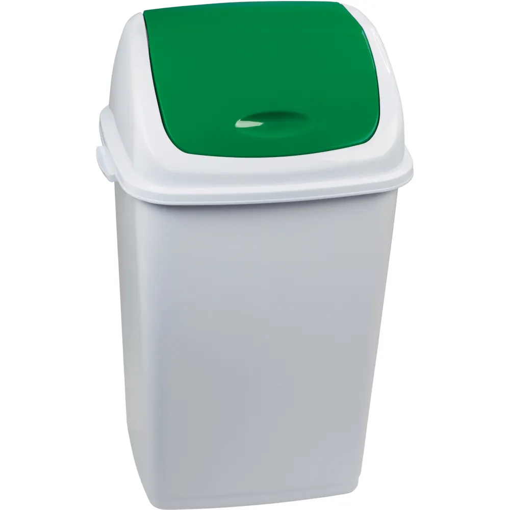 Green bin 50L with practical and hygienic lid