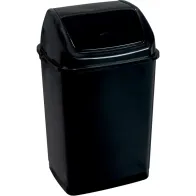 Elegant practical 35L black bin with swing lid