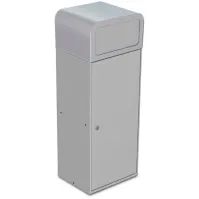 Stockholm selective sorting bin 75 litres with front flap bag holder