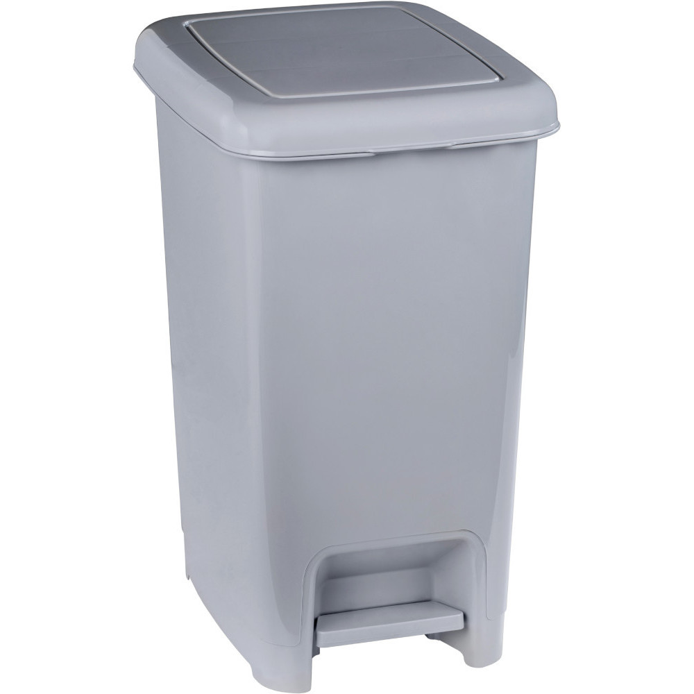 Grauer Pedaleimer, Fassungsvermögen 60 Liter, robust, praktisch Grauer Pedaleimer, Fassungsvermögen 60 Liter, robust, praktisch