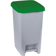 Grey green pedal bin 60L set of 4