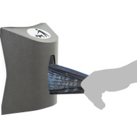 Dog bag dispenser easy installation flexible