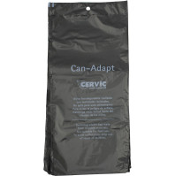 Dog waste bag dispenser attachable to flexible street furniture