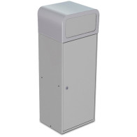 Stockholm selective sorting bin 75 litres with front flap metal container
