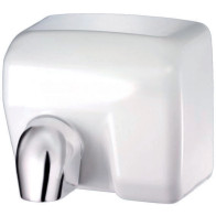 Automatic white hand dryer, modern and efficient design