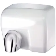 Automatic white hand dryer, modern and efficient design
