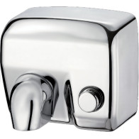 Push-button hand dryer with a modern and elegant design