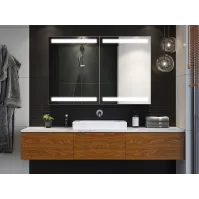 Customisable LED mirror cabinet innovative lighting storage