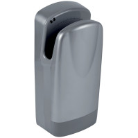 Metallic grey fast air hand dryer