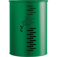 Zylindrischer grüner drehbarer Korb modernes praktisches Design