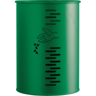 Green cylindrical swivel bin modern practical design