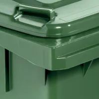 Detail of street wheelie bins