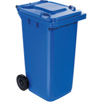 240L blue container with convenient wheels