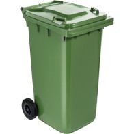 Green 240L wheeled container for waste and recycling