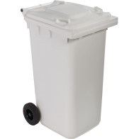 Robust and practical 240-litre white wheeled container