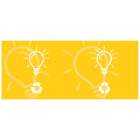 Energy-saving light bulb sticker