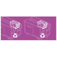 High-quality inkjet cartridge sticker perfect adhesion