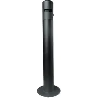 Cendrier rond sur pied élégant et moderne en inox