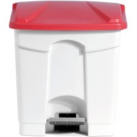 30L red pedal bin for HACCP selective sorting