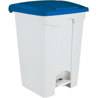 Blauer Kunststoff-Treteimer 45 Liter