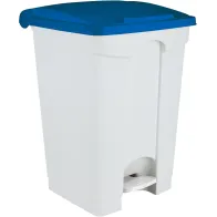 Blauer Kunststoff-Treteimer 45 Liter