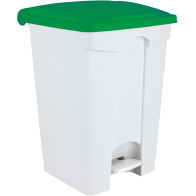 Elegant and practical 45L green plastic pedal bin