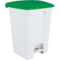 Elegant and practical 45L green plastic pedal bin