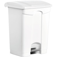 Treteimer aus Kunststoff, 70 l, weiß, 3er-Set