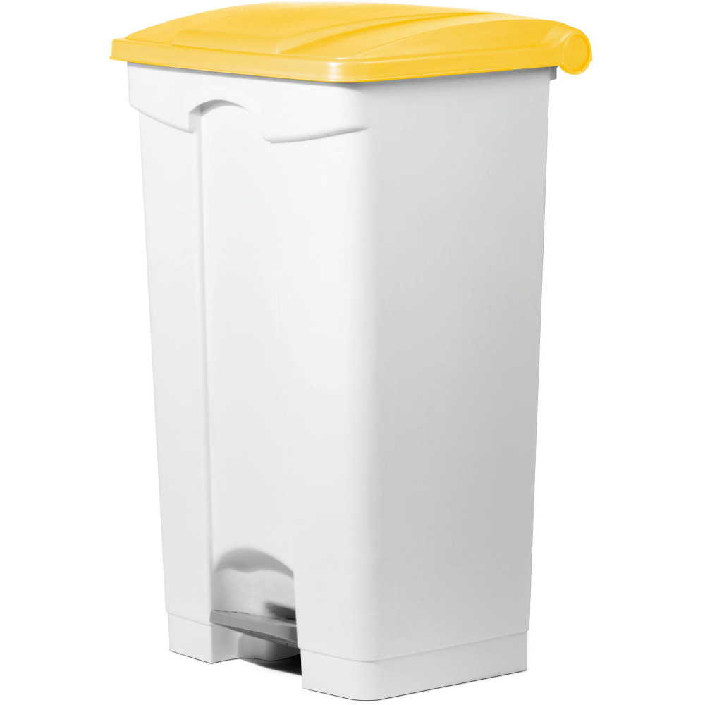 90L gelber Treteimer aus Kunststoff, 3er-Set 90L gelber Treteimer aus Kunststoff, 3er-Set