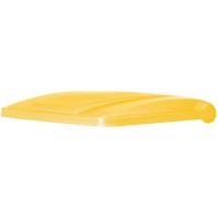 90L yellow plastic trash can with pedal for selective sorting