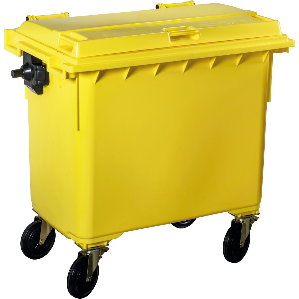 Outdoor mobile container 770L yellow