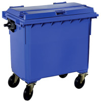 Green outdoor container 770 liters mobile