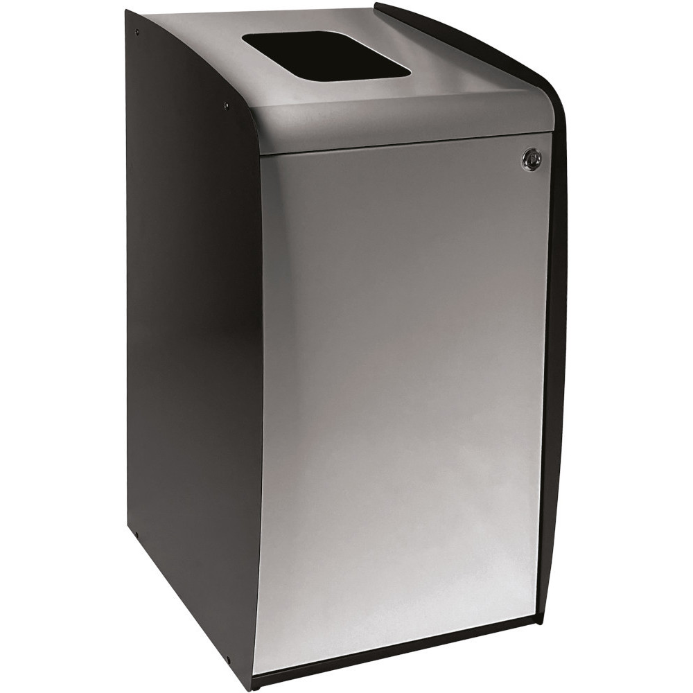 Waste terminal with front opening gray color Waste terminal with front opening gray color