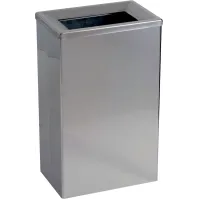 High-gloss stainless steel top-opening bin 25 litres