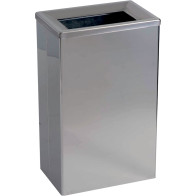 High-gloss stainless steel top-opening bin 25 litres