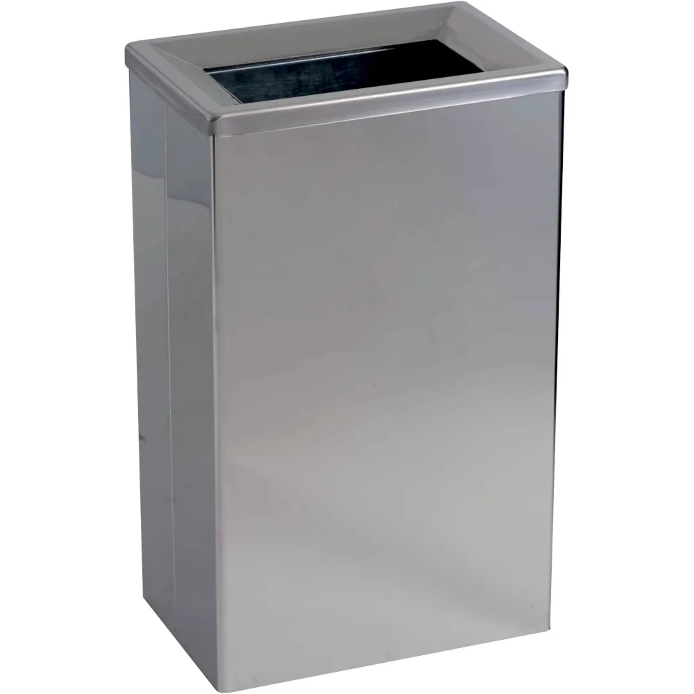 High-gloss stainless steel top-opening bin 25 litres