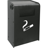 Modern practical wall ashtray compact exterior side emptying