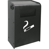 Modern practical wall ashtray compact exterior side emptying