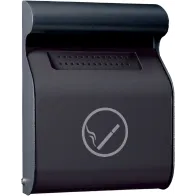 Robust gray vandal-proof wall ashtray 3 liters outdoor