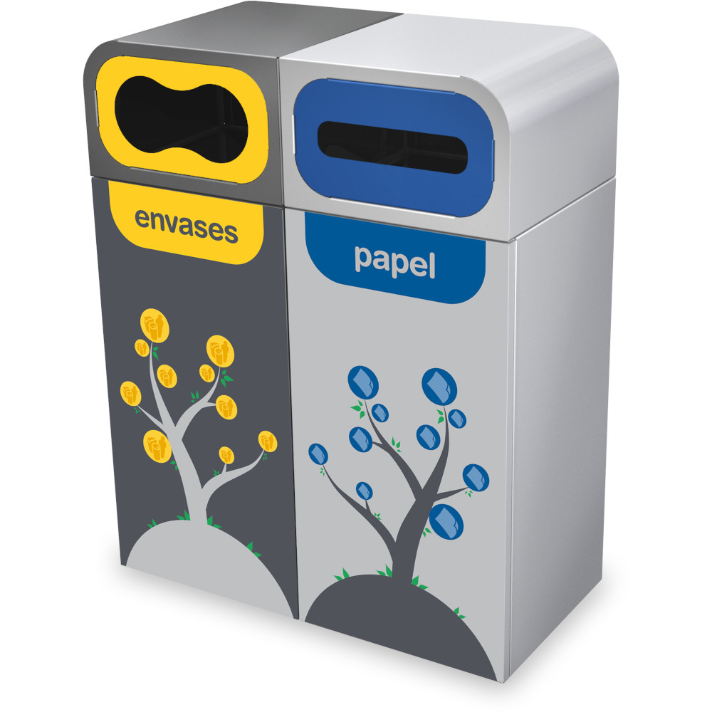 Colorful and fun trash can for schools 120L visual included Colorful and fun trash can for schools 120L visual included