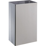 Shiny stainless steel basic bin 25 litres