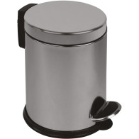 Compact round stainless steel trash cans set of 8 pieces